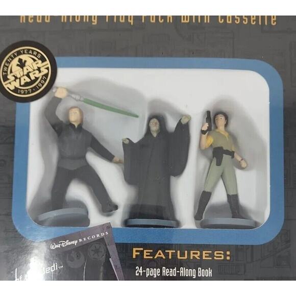 1997 Star Wars Return of the Jedi Figures 3-pack Read Along Book & Cassette SW2 - Picture 2 of 4